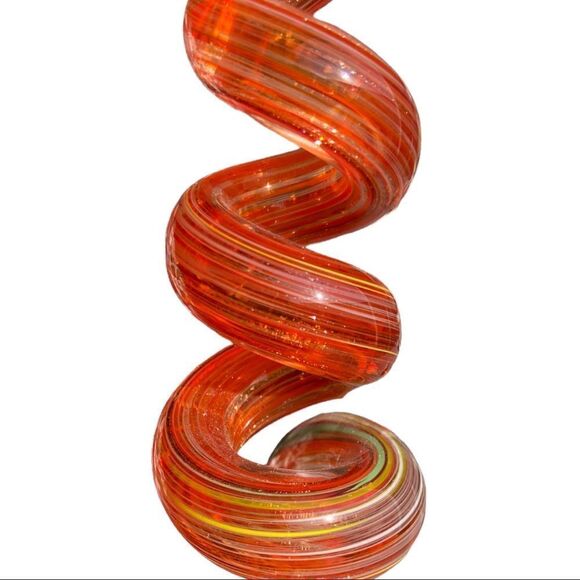 Italian Spiral Art Glass Abstract Sculpture - Picture 10 of 12